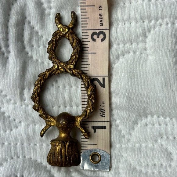 Antique Vintage gold ornate lamp finial - Picture 7 of 9